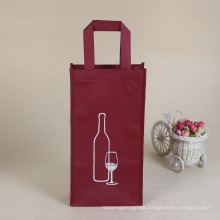 Wholesale Eco Friendly Heavy Duty Reusable Divided 4 Bottles / 6 Bottles Carrier Non Woven Wine Tote Bag